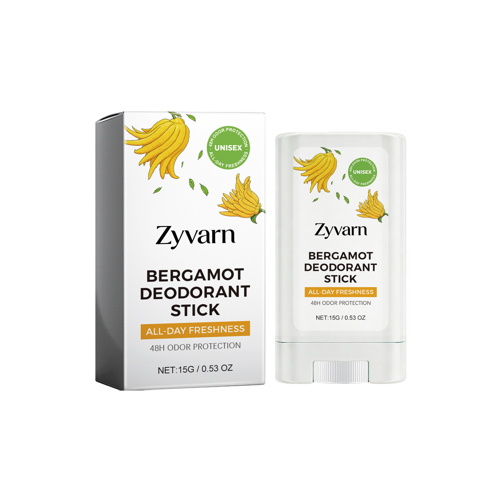 Perfume Fragrance Moisturizer - Zyvarn Bergamot Deodorant Stick Wangi yang