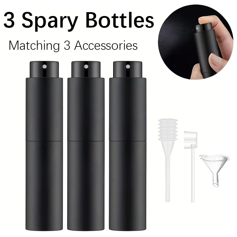 Perfume Fragrance Dispenser - 3 Set Botol Parfum Semprot 10ml,