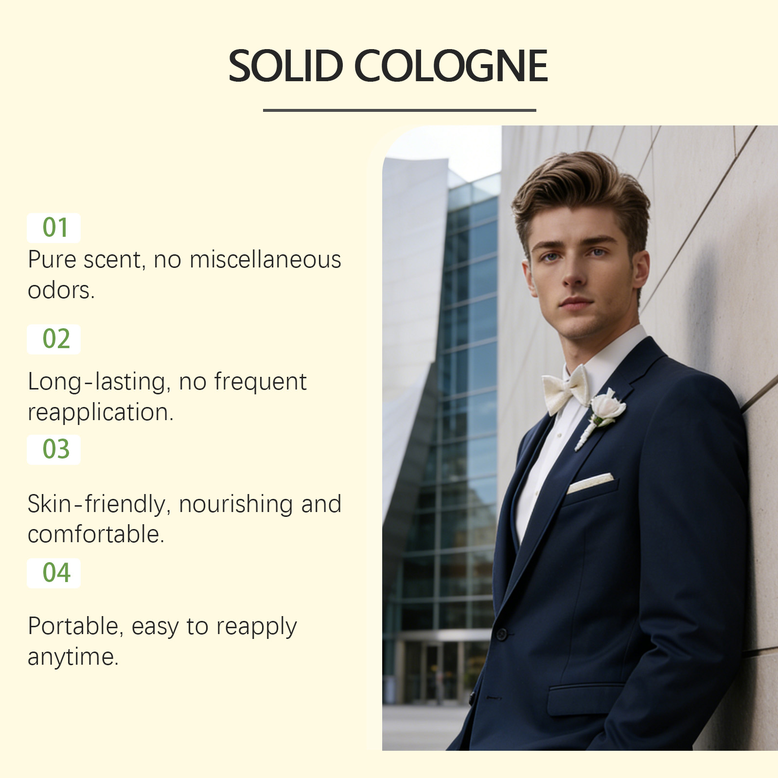 4in1 Pheromone Solid Cologne A - Perfume For Fragrance ulasan dan harga
