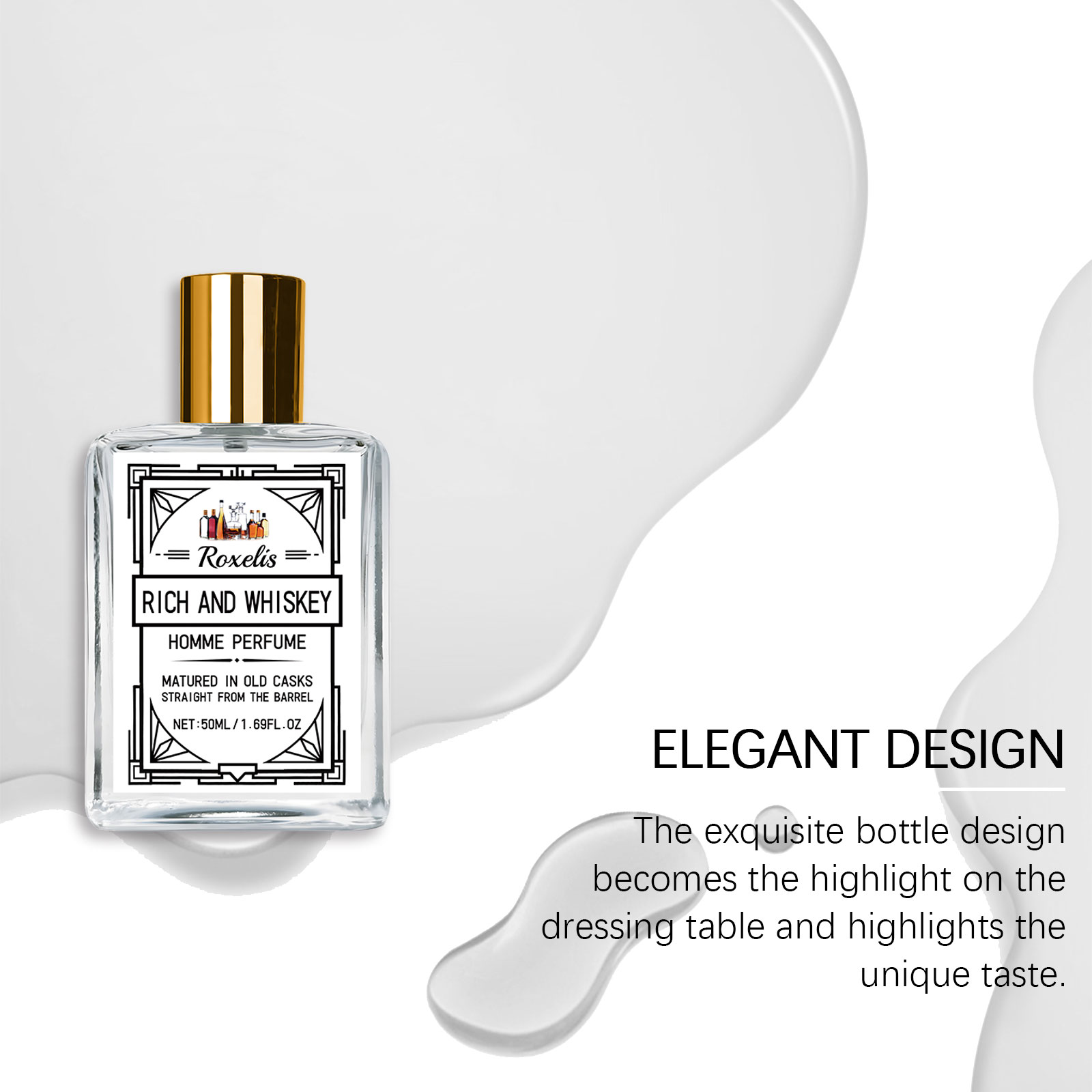 Roxelis 50ml Charm Whisky Parf - Perfume For Fragrance ulasan dan harga