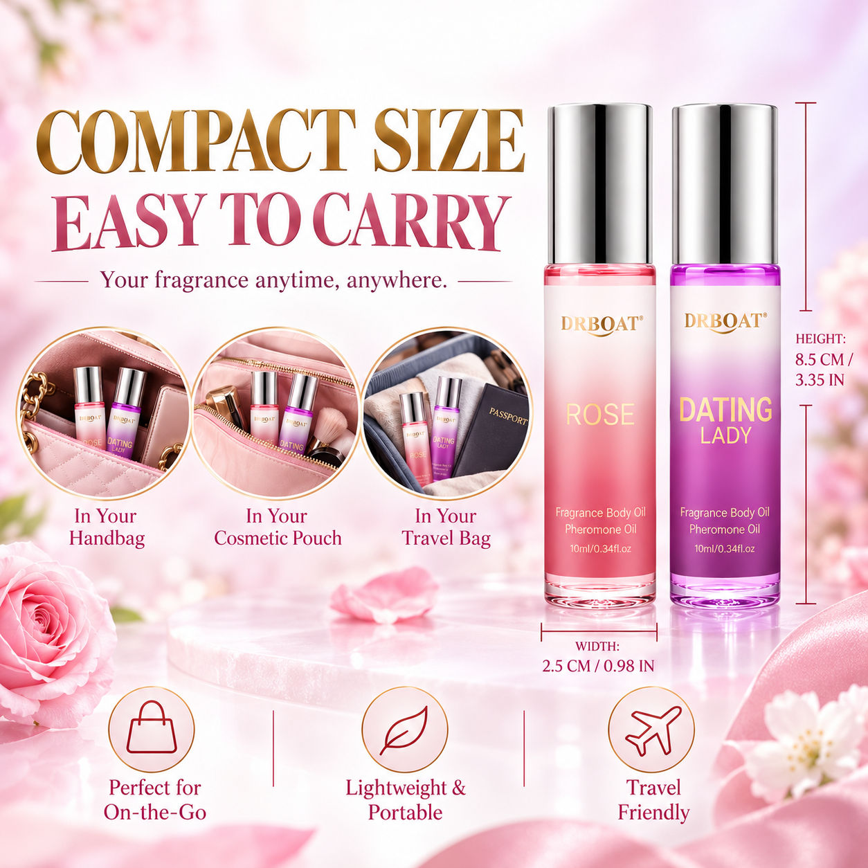 2 Buah Set Minyak Parfum Roll- - Perfume Her Fragrance ulasan dan harga